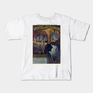 Grottes de Bétharram France Vintage Poster 1910 Kids T-Shirt